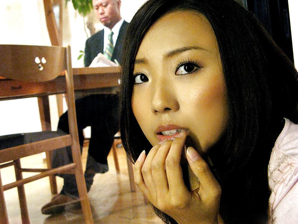 4P Japanese public blowjob