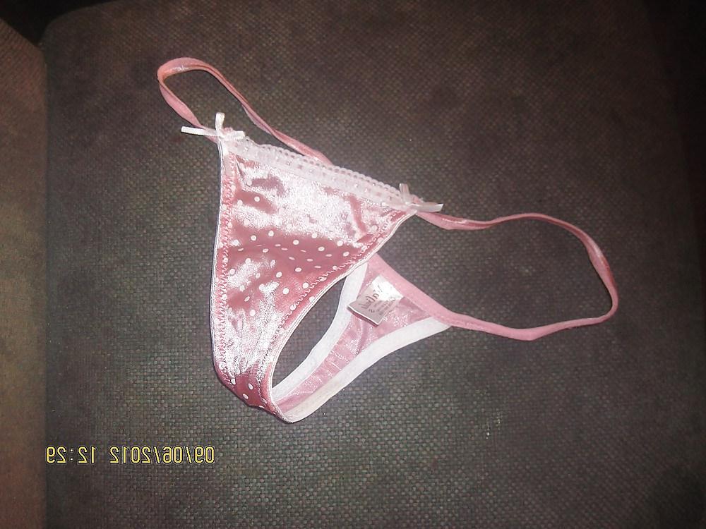 9P Cumming on my nieces pretty pink shiny used panties 