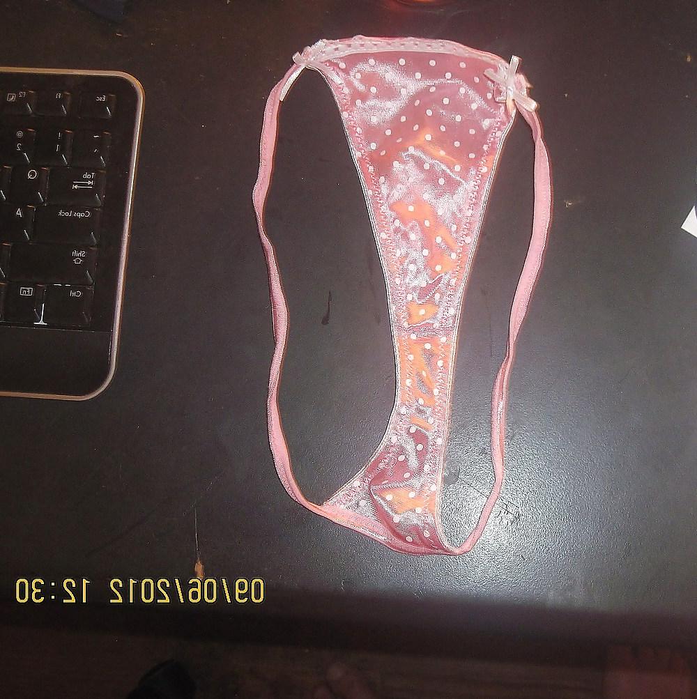 9P Cumming on my nieces pretty pink shiny used panties 