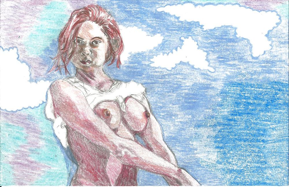7P Pretty girl drawings