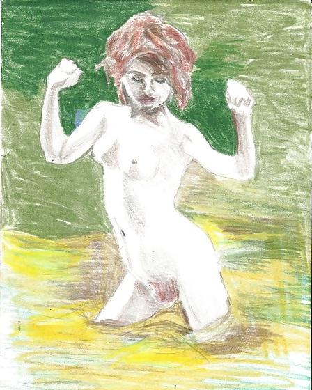 7P Pretty girl drawings