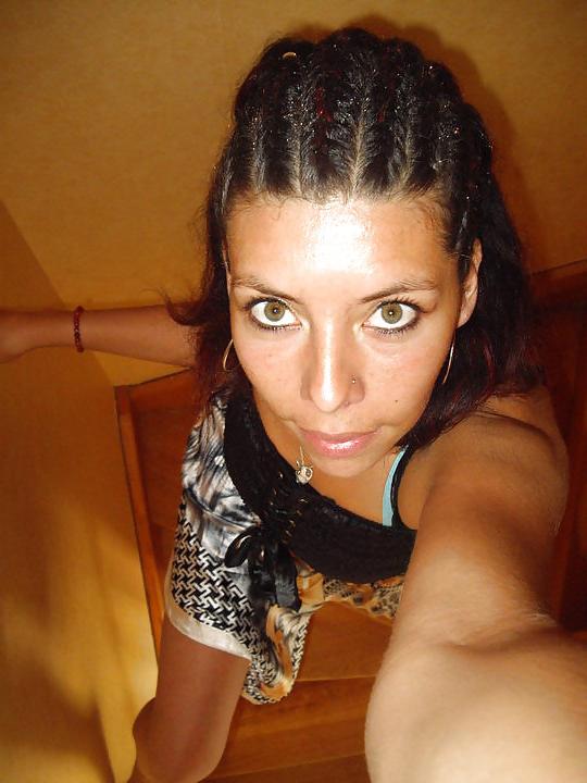 20P French MILF Laetitia's Self Face Shots 2