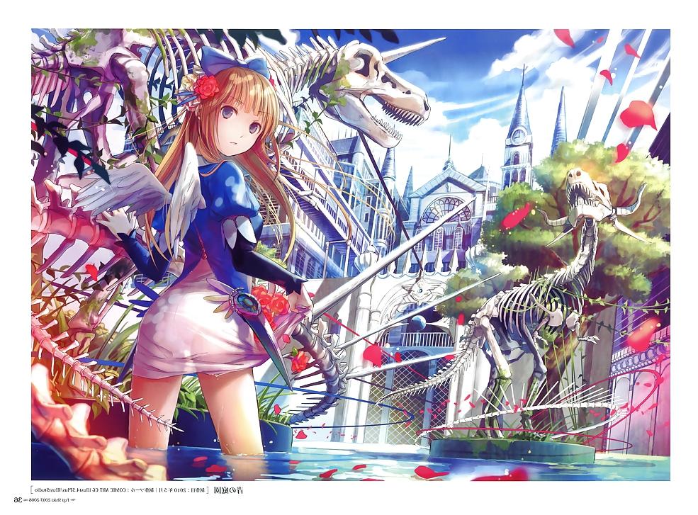 25P Anime Fluffy Cute Girls
