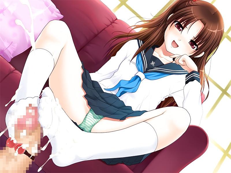 20P Femdom Footjob Anime III - Hentai Mess