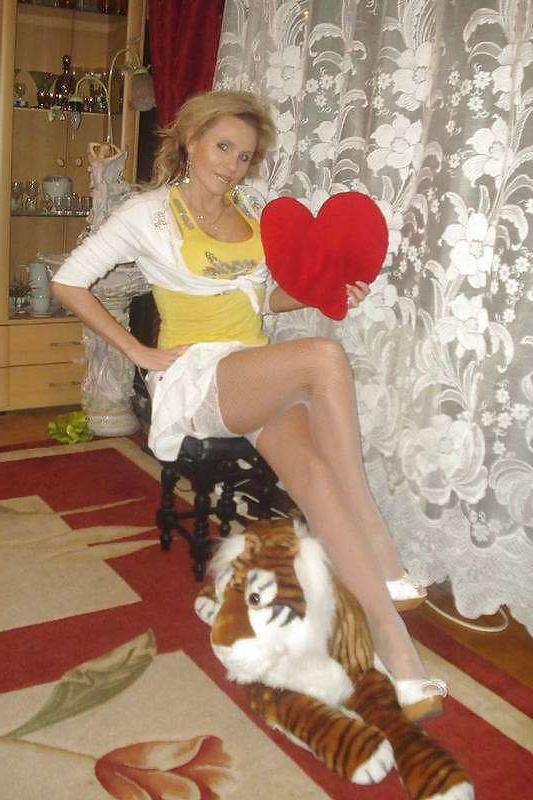 11P Exposed wife - MILF in stockings
