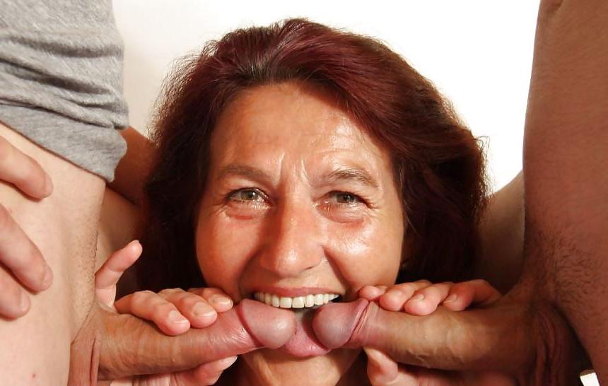 24P Granny fucked with two younger boys.