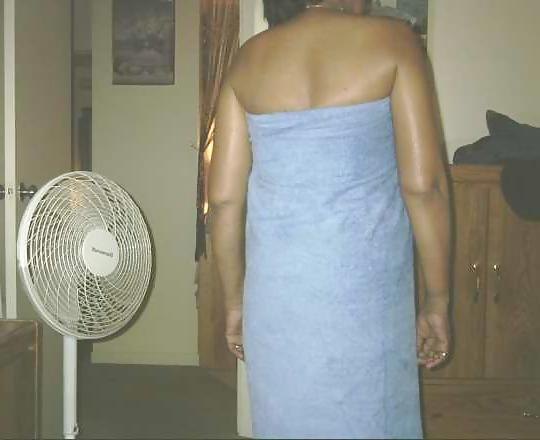 25P Taking a shower bath and wearing thongs and panties