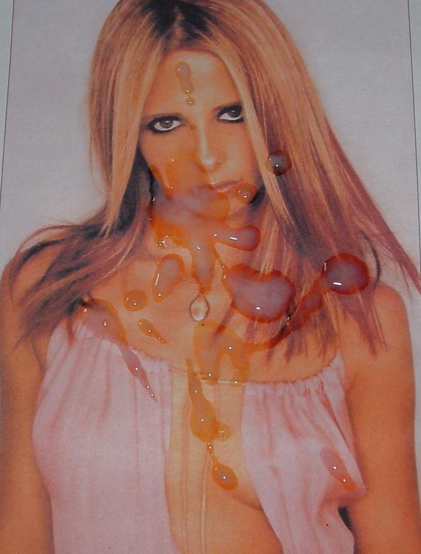 9P Cum on sarah michelle