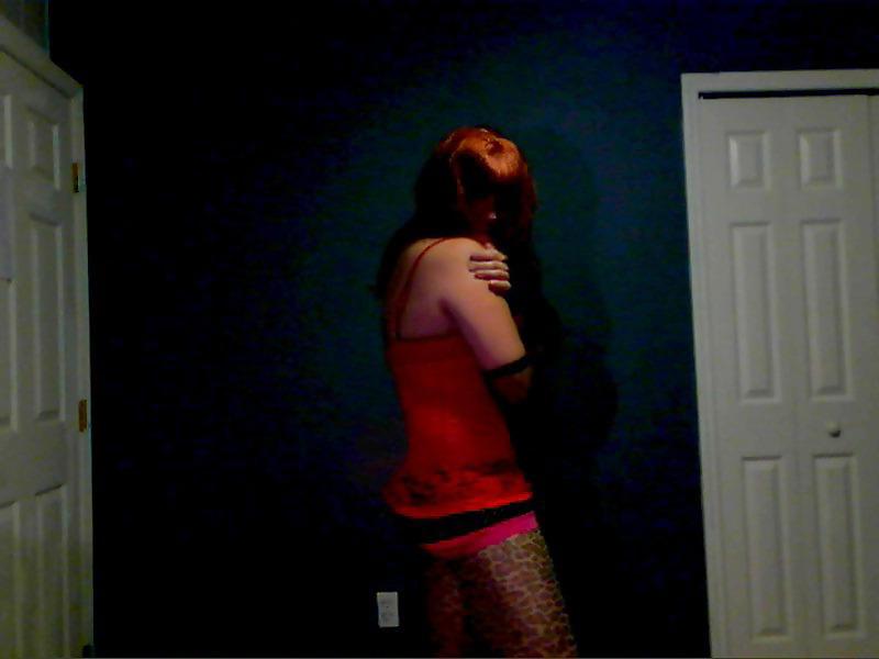 17P Redhead in stockings - cum on me