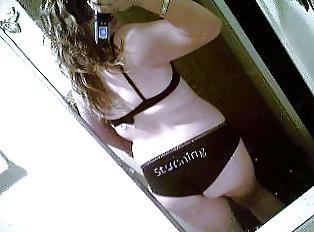 24P Hot teens show off sexy panties and bra