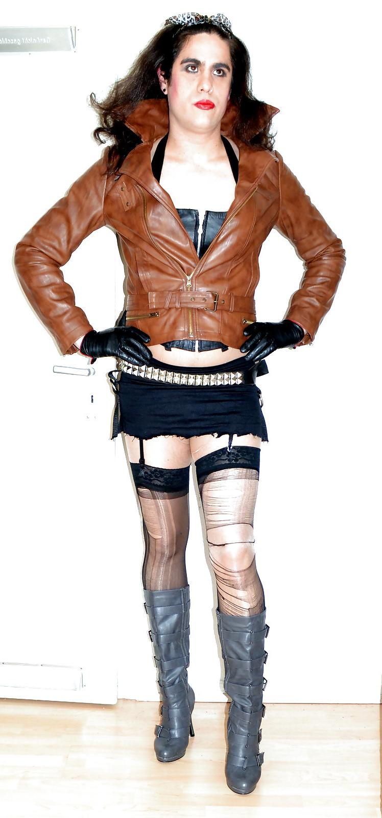 14P Leather biker bitch