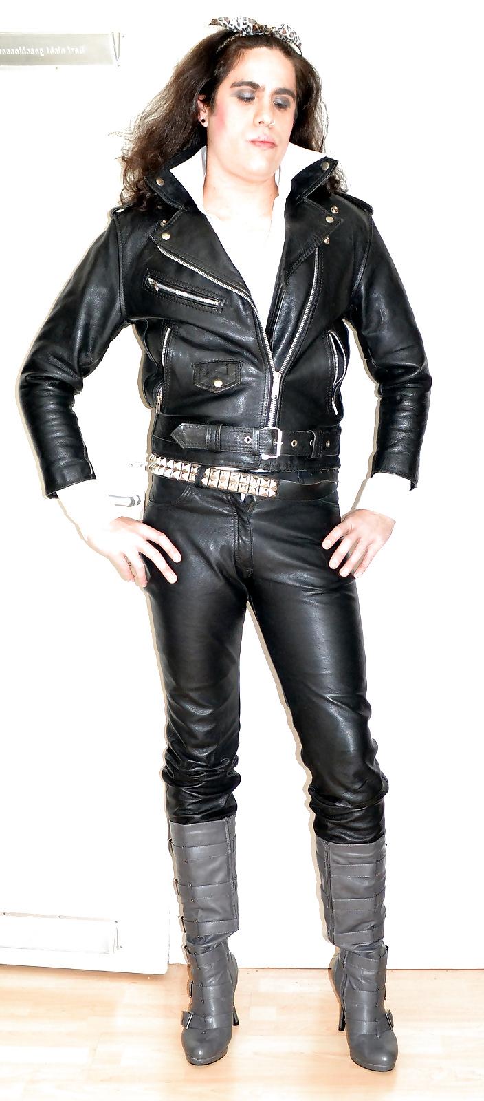 14P Leather biker bitch