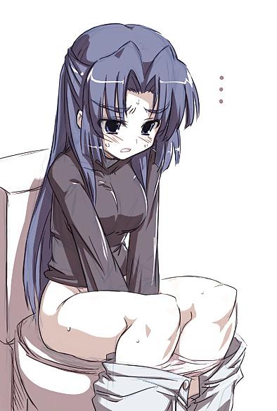 25P Anime girls on the toilet