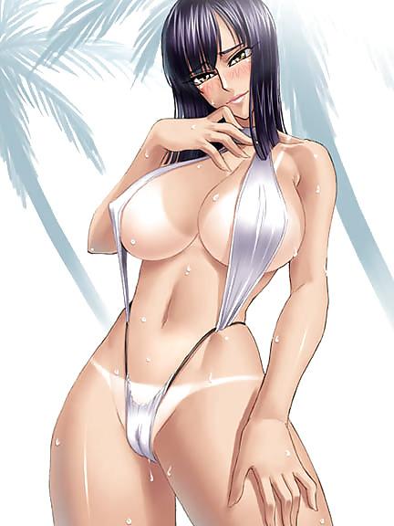 25P String Bikini Anime