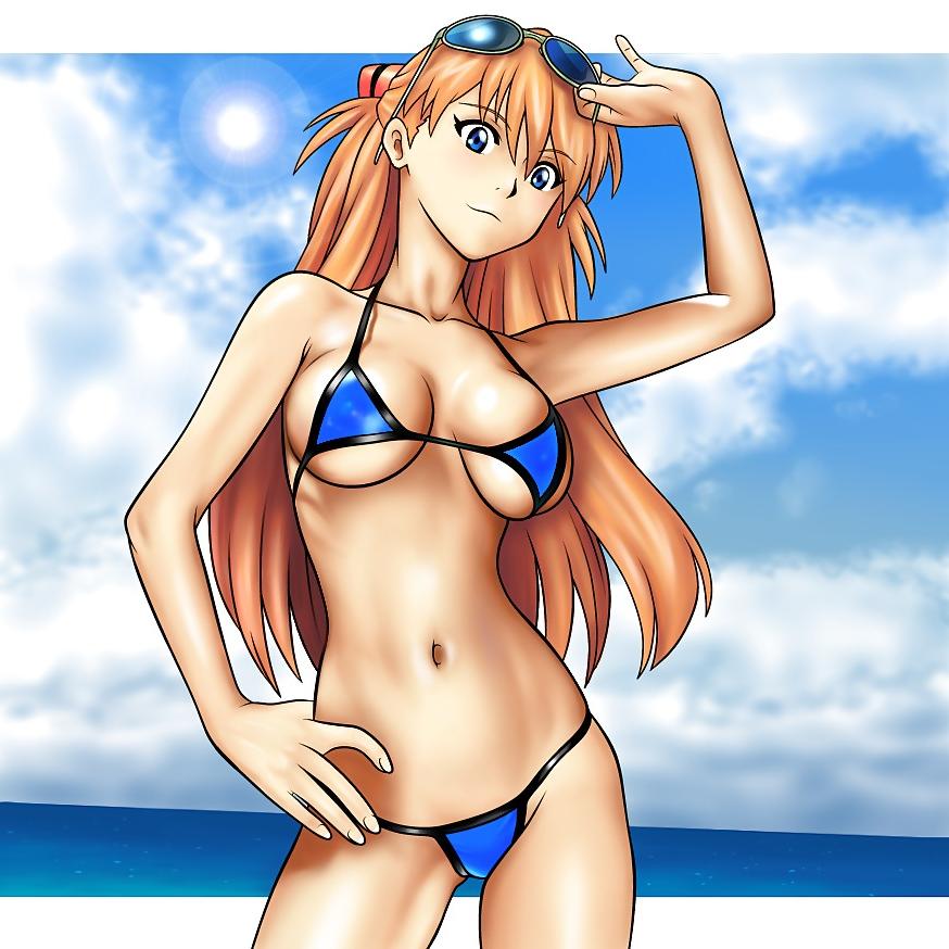 25P String Bikini Anime