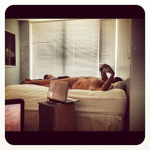 25P Private exposed poised on bed #10