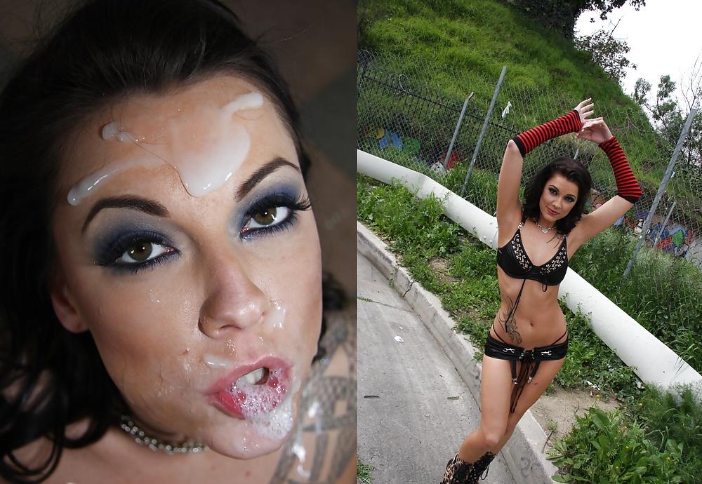 20P Sluts outdoors facialized