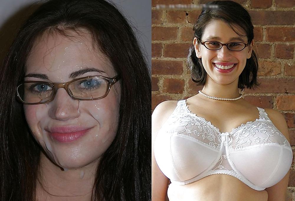 25P Before and after facial and cumshot. A selection.