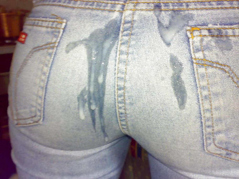 15P Cum on clothes