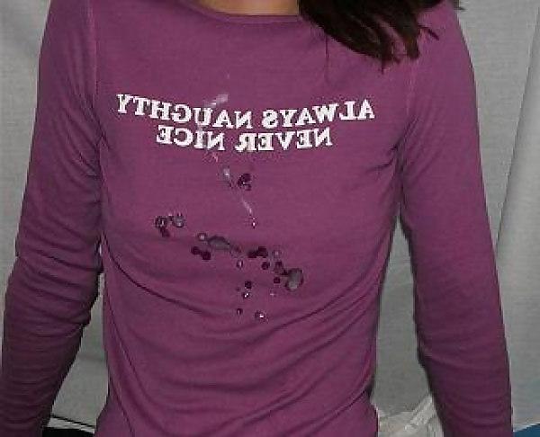 15P Cum on clothes