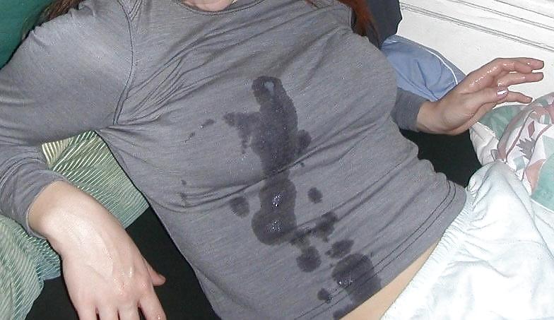 15P Cum on clothes