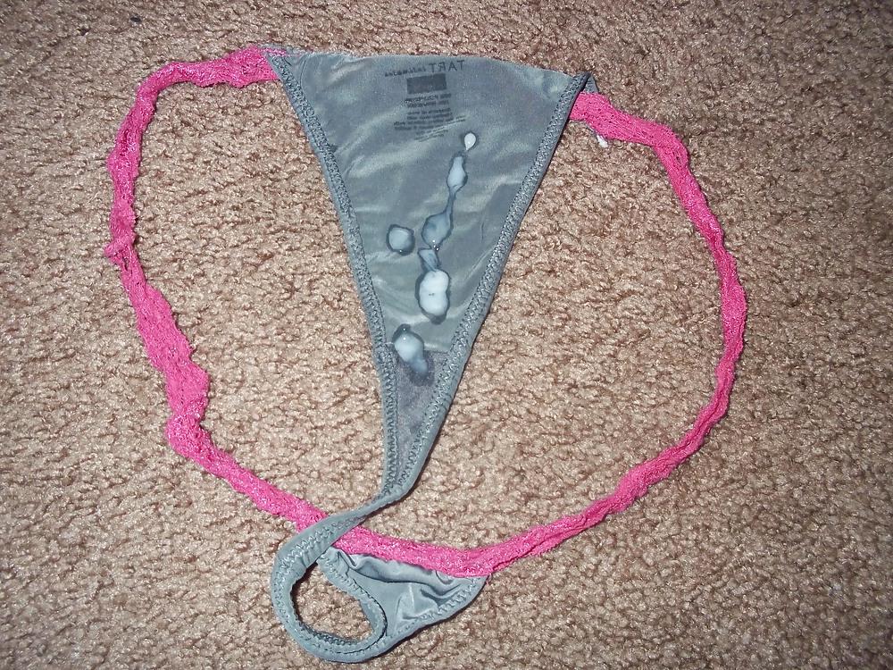 5P Cum on stolen thong