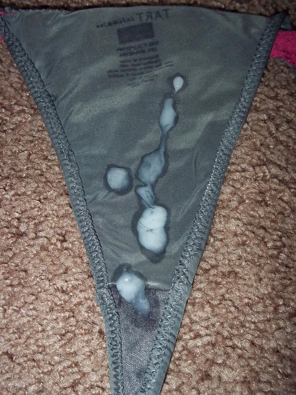 5P Cum on stolen thong