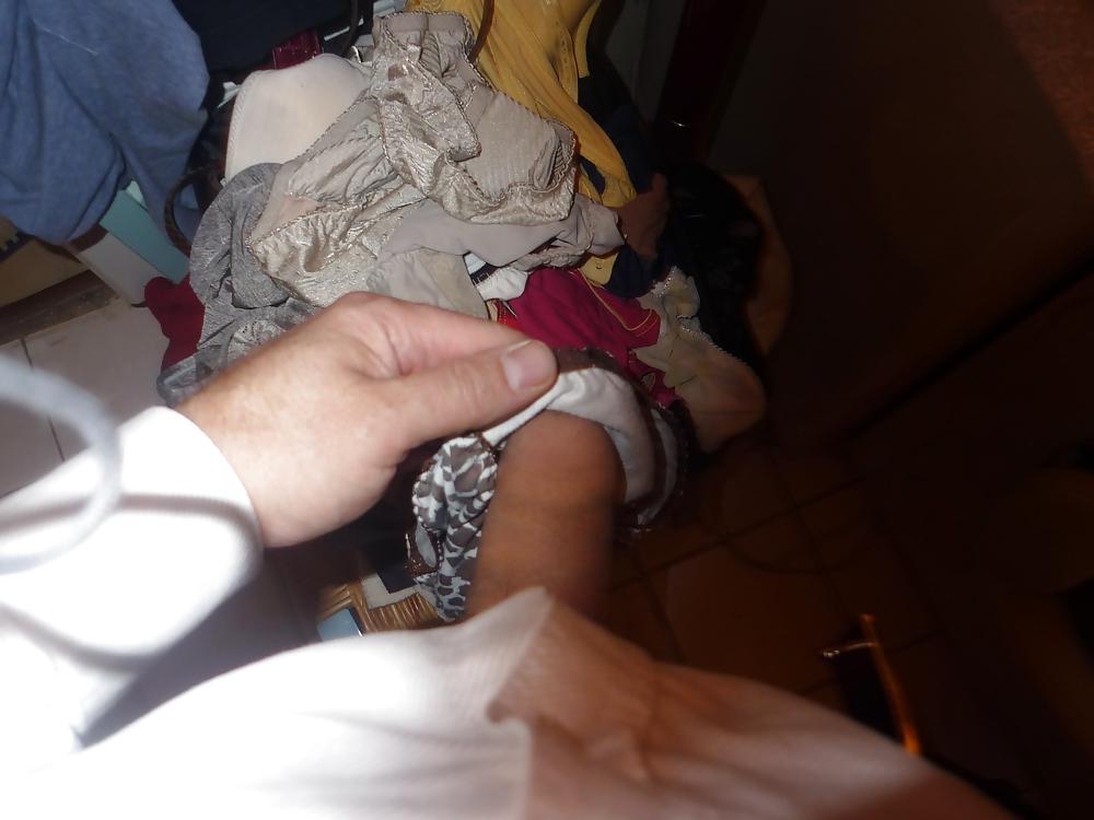 14P Cum on my Wife's bras and panties 3