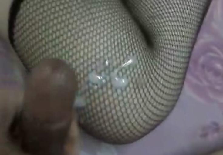 13P My Wife Teased Me and Made Me Cum on Her Black Stocking