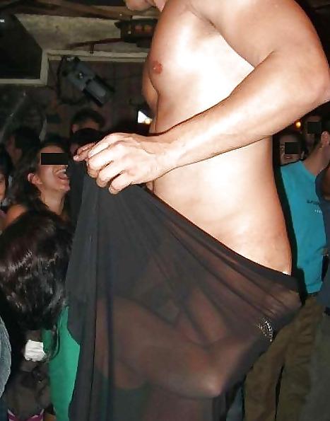 10P Real CFNM party at night