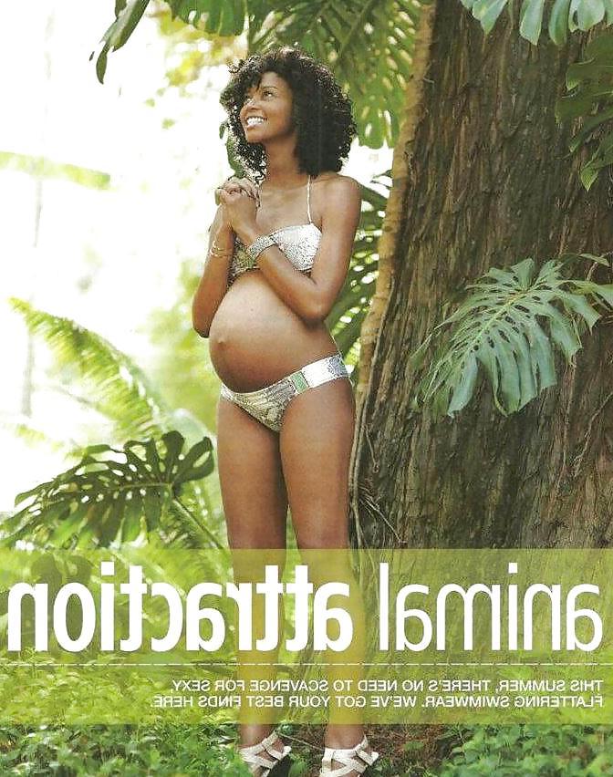 9P Sajata - Black Model's Maternity Work While Pregnant