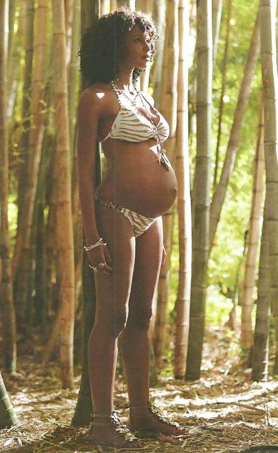 9P Sajata - Black Model's Maternity Work While Pregnant