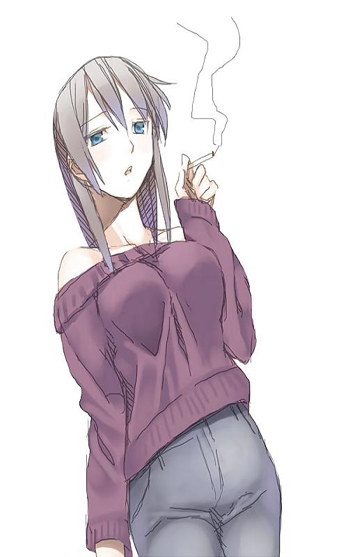 11P Anime Smoking fetish