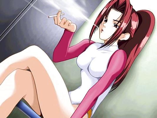 11P Anime Smoking fetish