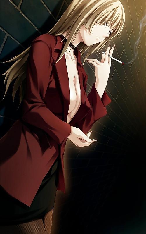 11P Anime Smoking fetish