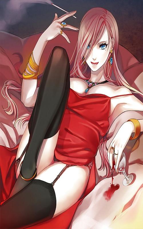 11P Anime Smoking fetish