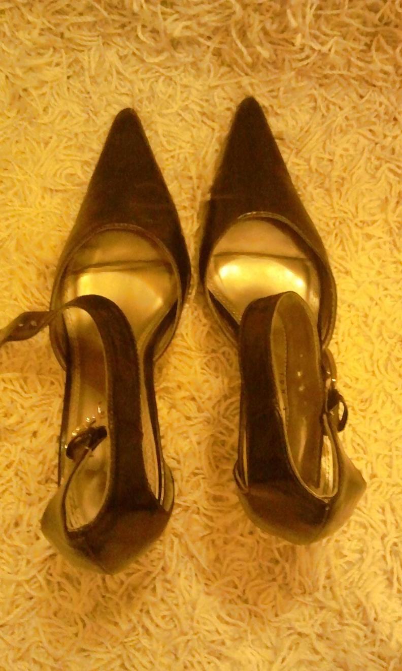 9P Cum on mother-in-law sandals! cum on shoes!