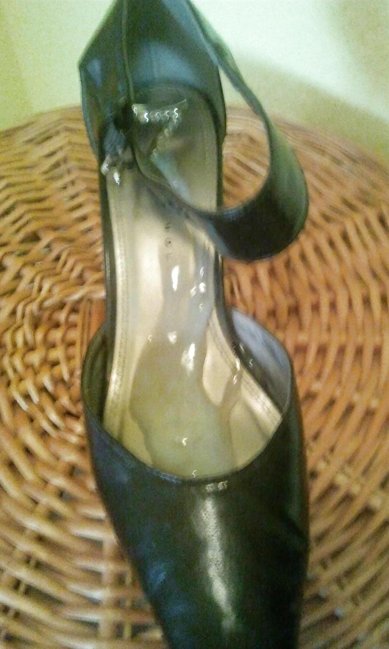 9P Cum on mother-in-law sandals! cum on shoes!