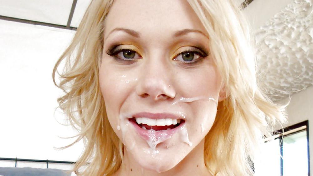 25P Sperm leaks out from beautiful mouths and faces (Camaster)