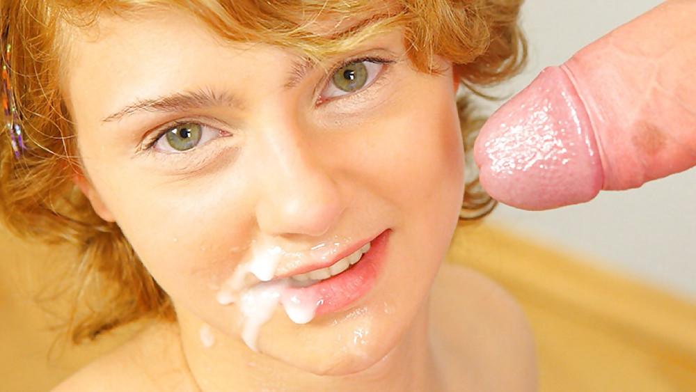 25P Sperm leaks out from beautiful mouths and faces (Camaster)