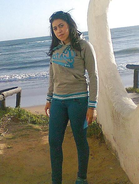 12P Loubna Morocco Girl Cum On Her