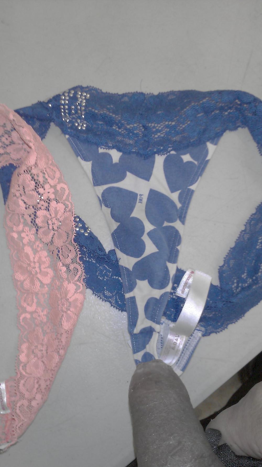 7P Cum on laundry panties 3