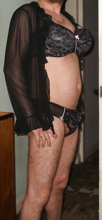 6P Dressing up in panties and bra, 2012.
