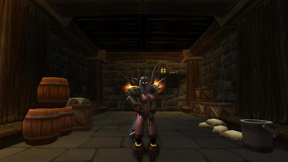 18P My night elf slut. Please cum on her :3