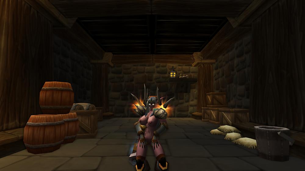 18P My night elf slut. Please cum on her :3