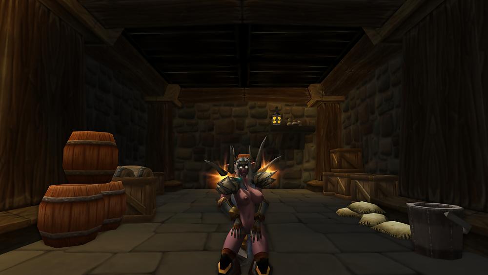 18P My night elf slut. Please cum on her :3