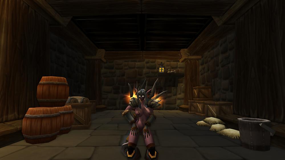 18P My night elf slut. Please cum on her :3