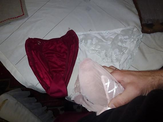 17P Cum on my Mother in Law's sexy panties