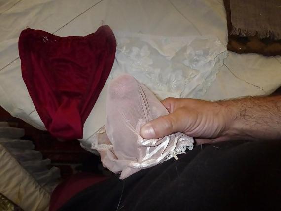 17P Cum on my Mother in Law's sexy panties
