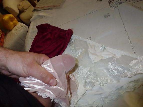 17P Cum on my Mother in Law's sexy panties